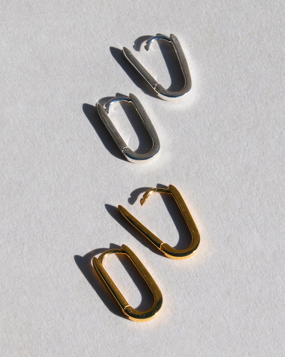 Oval Hoop Earrings