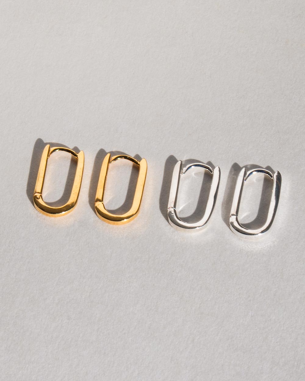 Oval Hoop Earrings