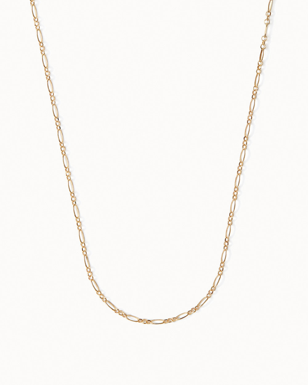 Figaro Chain Necklace and Bracelet Set