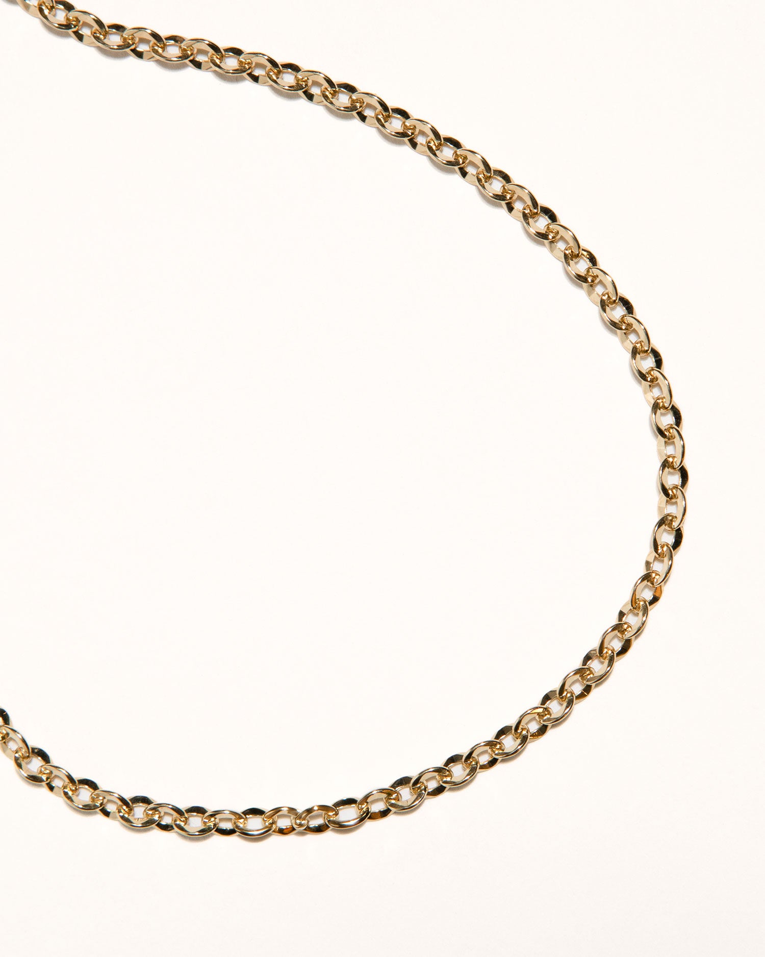Diamond Cut Trace Chain Necklace