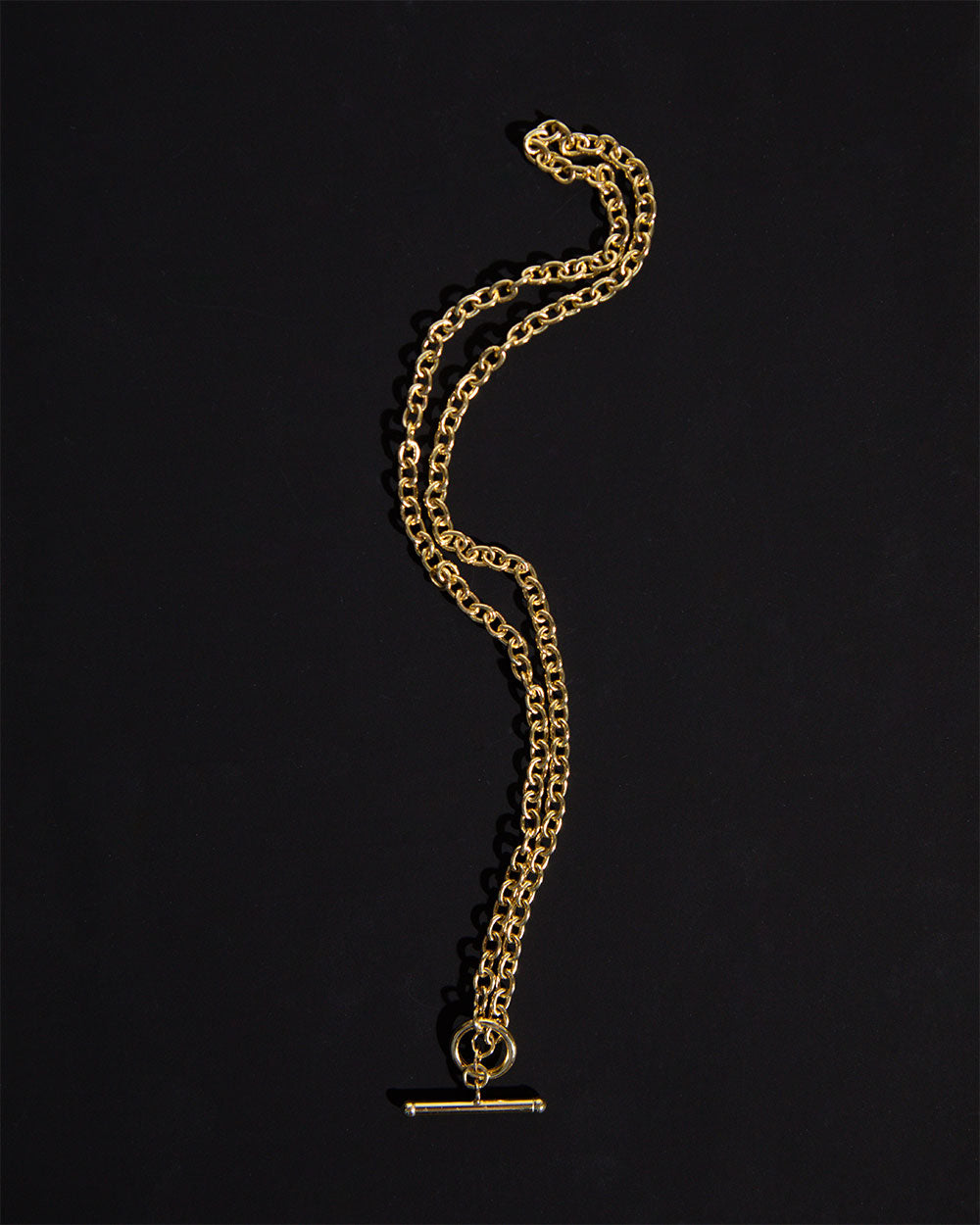 T-Bar Clasp Belcher Chain Necklace