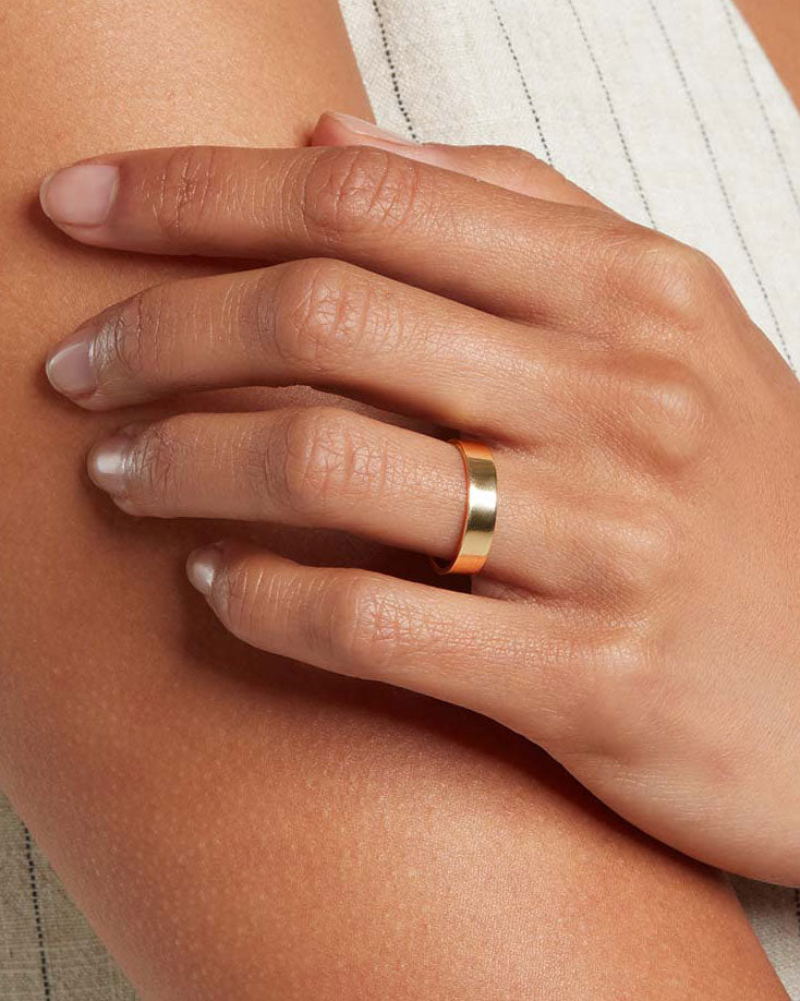 18ct Yellow Gold Signature Band Ring