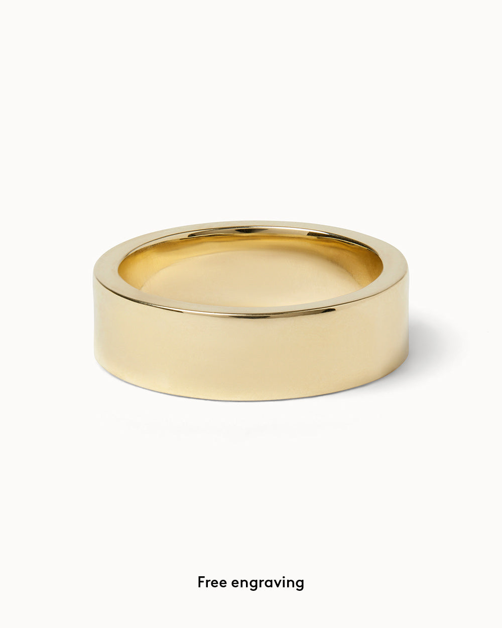 9ct Yellow Gold Heavy Signature Band Ring