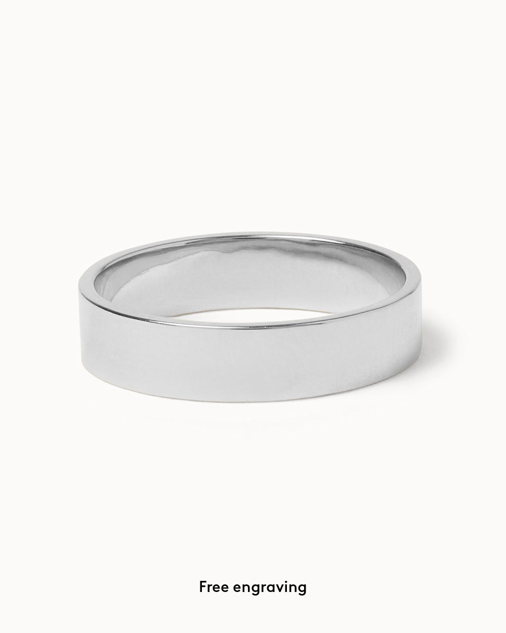 Platinum Signature Band Ring