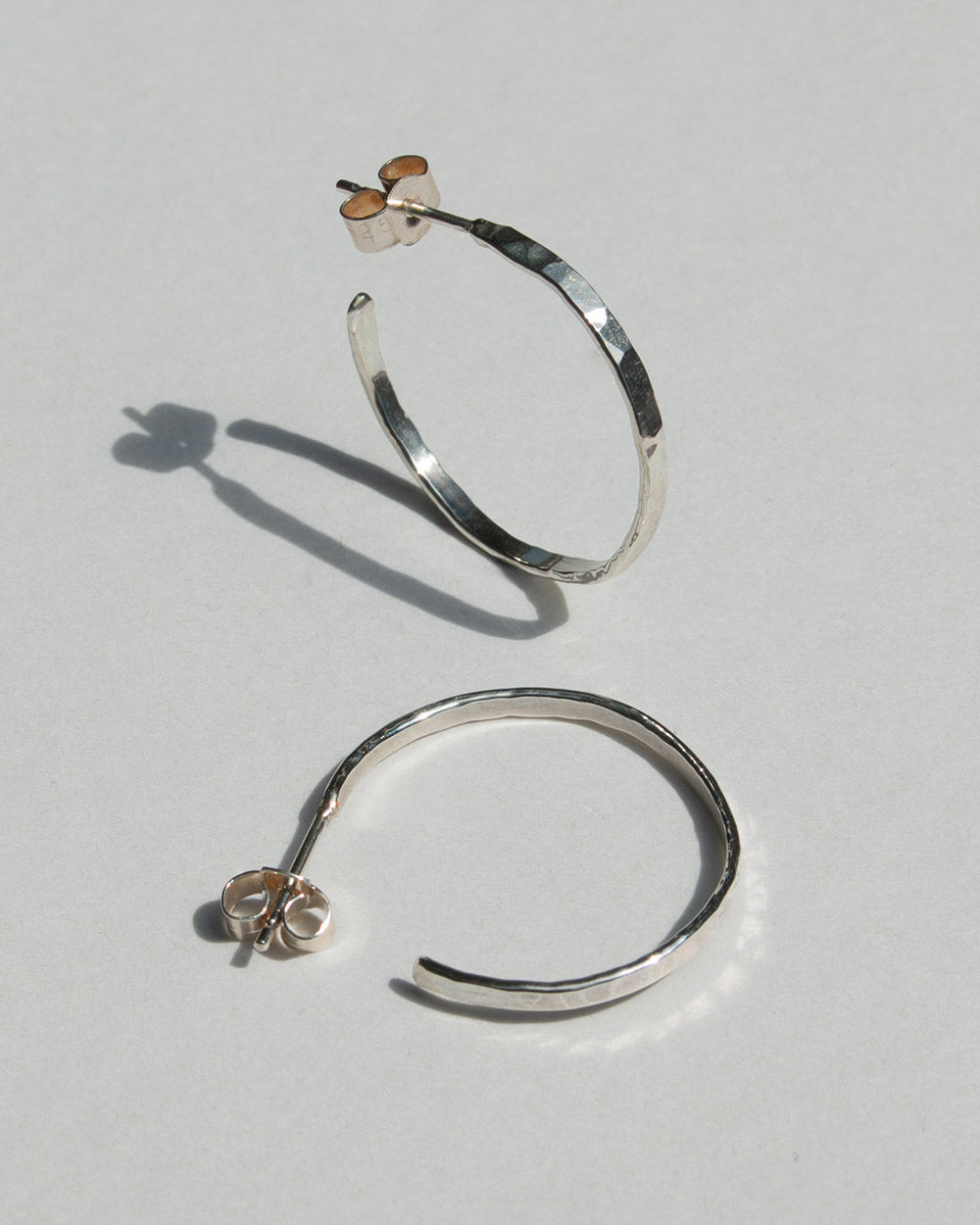 Hammered Hoop Earrings