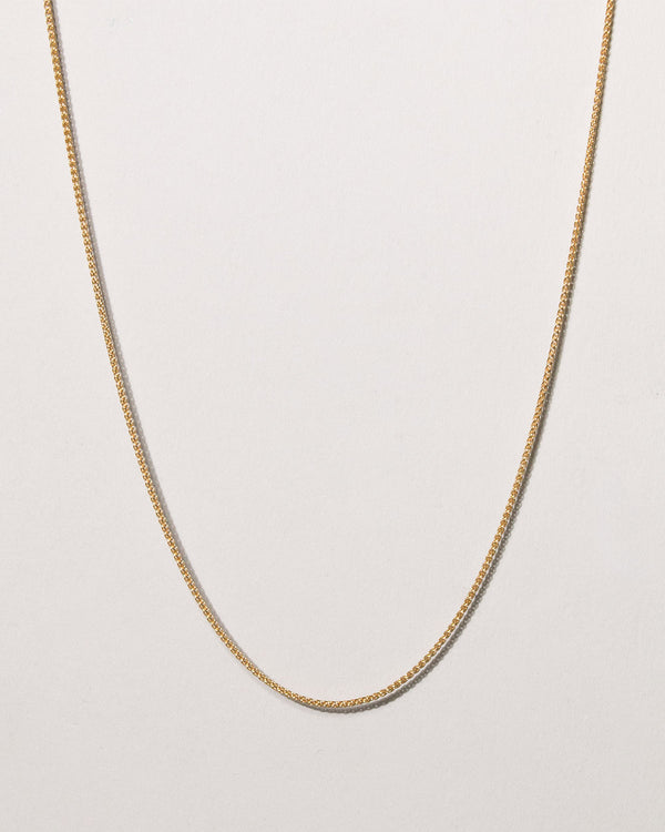 Solid Gold Spiga Chain Necklace