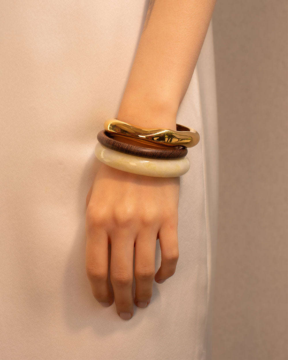 Amber Bangle Stack