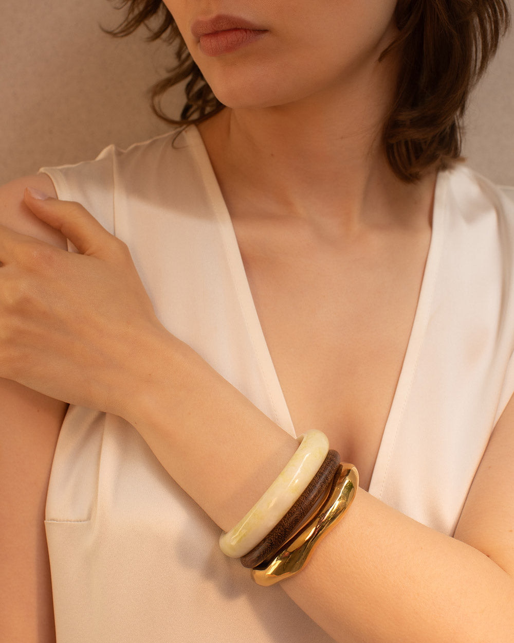 Amber Bangle Stack
