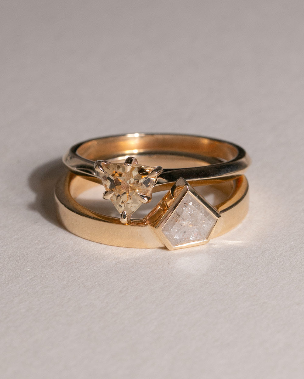 Stella 0.59ct Salt & Pepper Diamond Ring