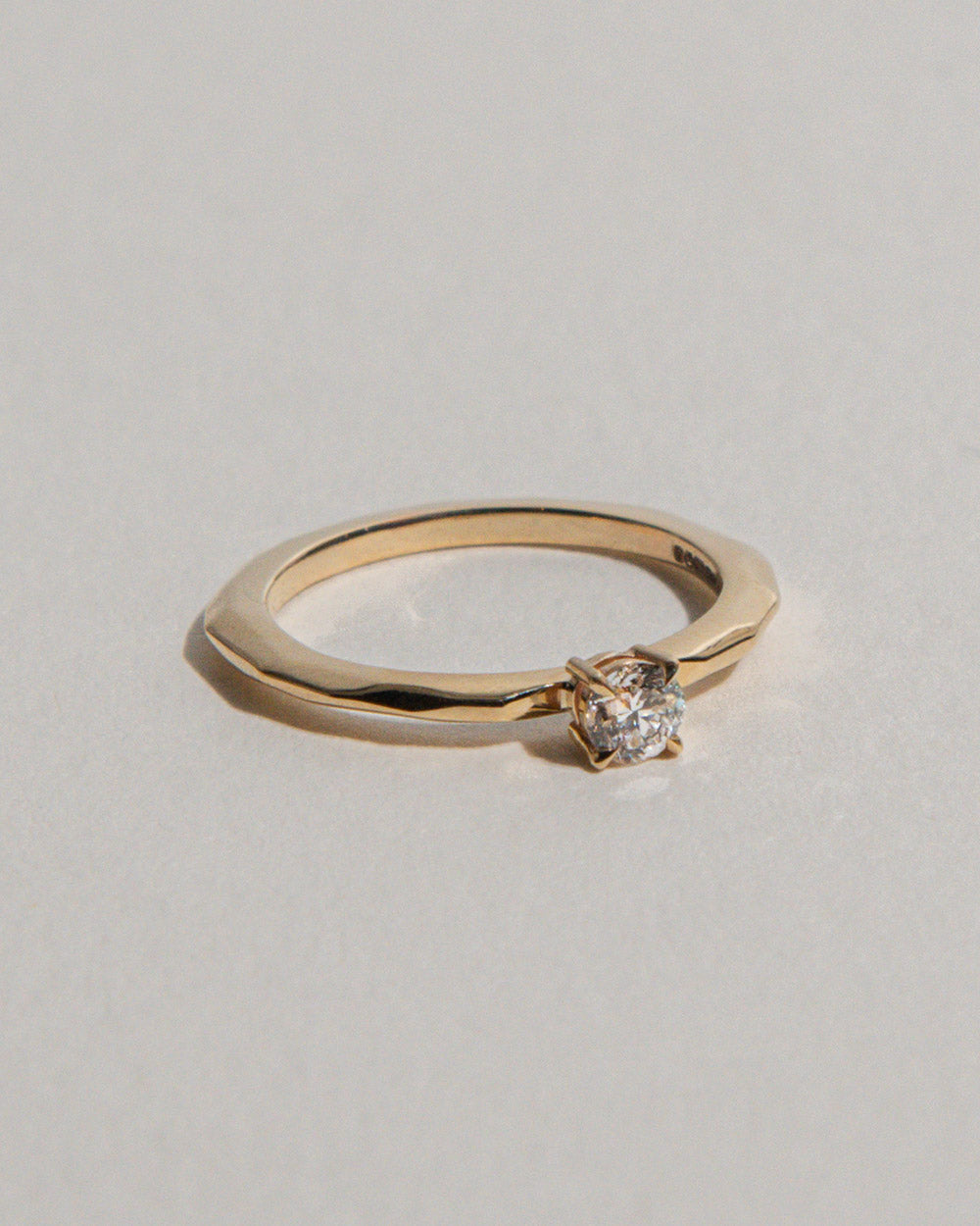 0.25ct Lab Grown Diamond Faceted Ring