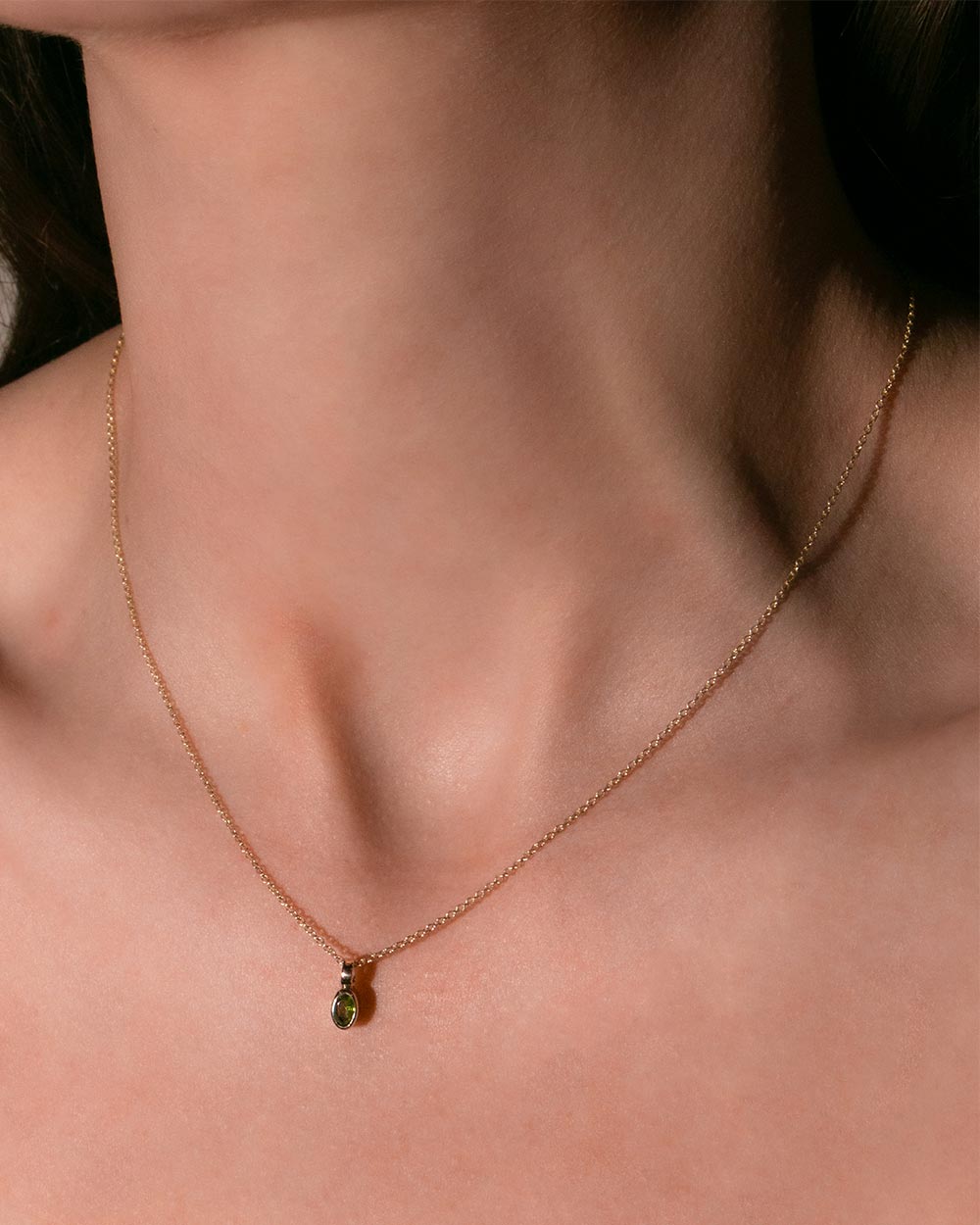 Solid Gold Trace Chain Necklace