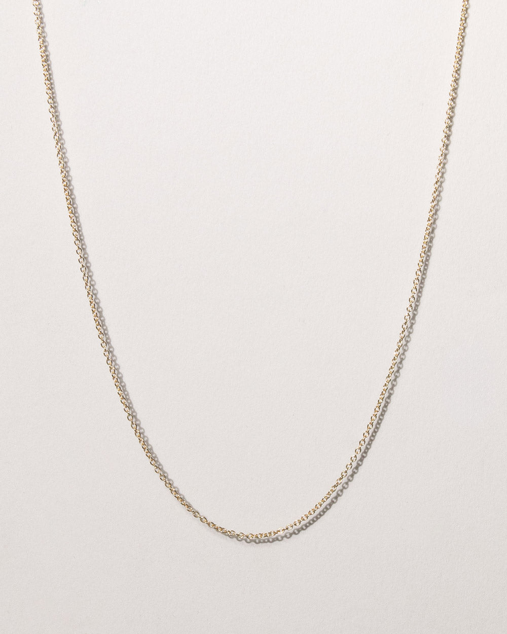 Solid Gold Trace Chain Necklace