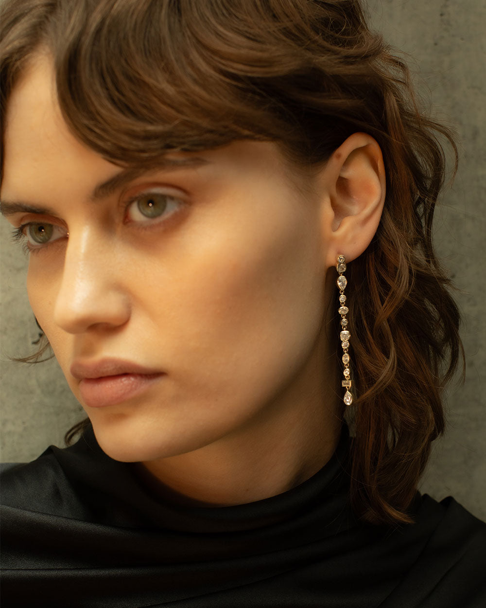 Vega Diamond Drop Earrings