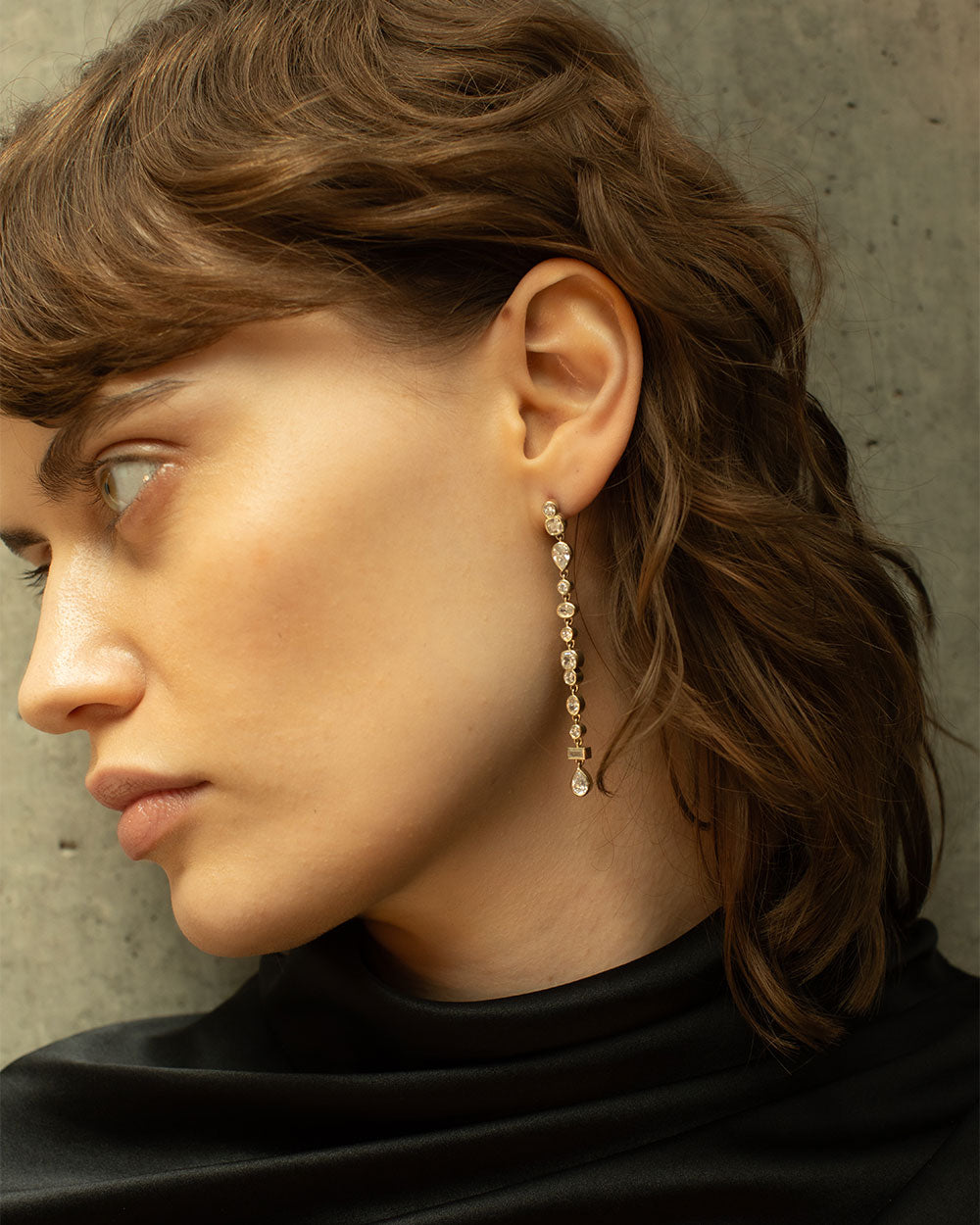 Vega Diamond Drop Earrings