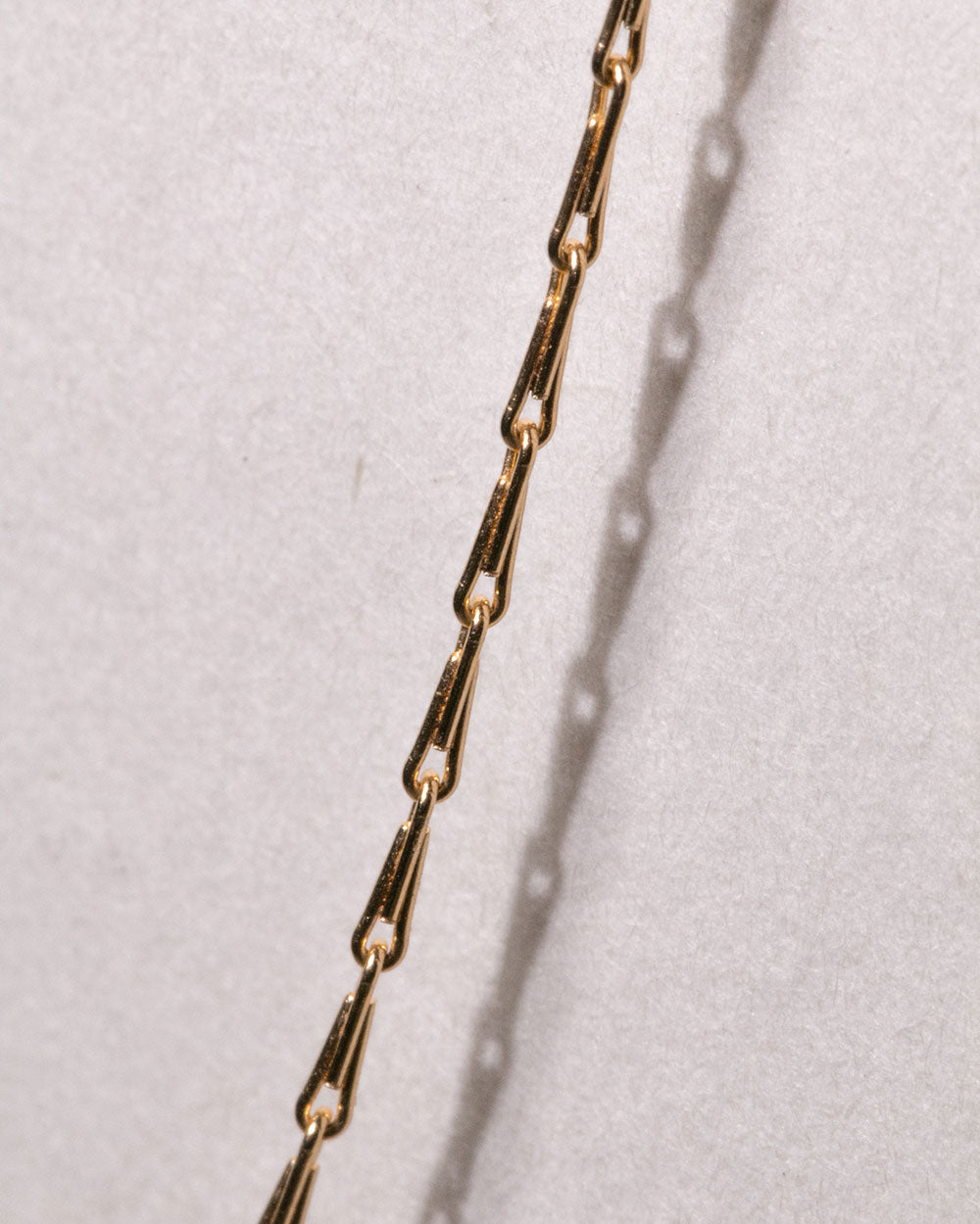 Solid Gold Wheat Chain Necklace close up