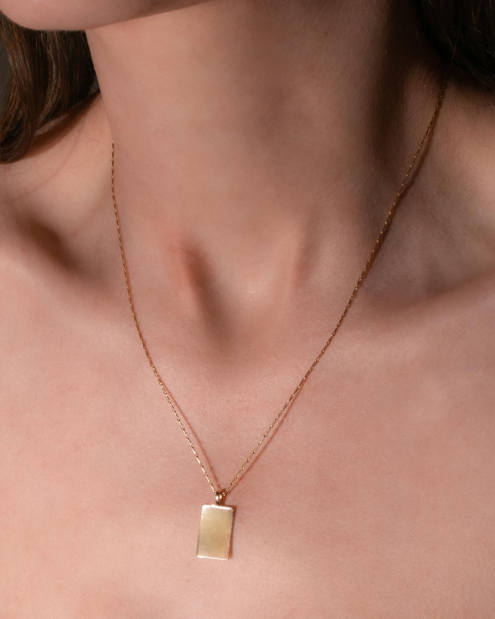 Solid Gold Wheat Chain Necklace