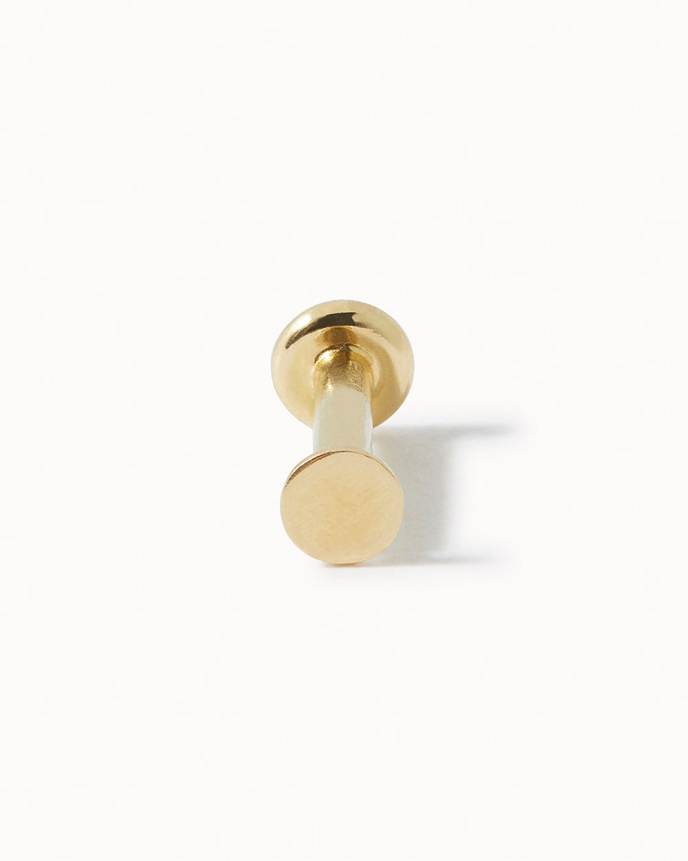 9ct Solid Gold Circle Cartilage Stud handmade in London by Maya Magal sustainable jewellery brand