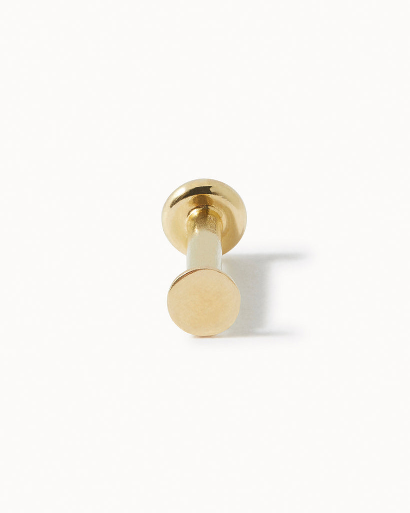 9ct Solid Gold Circle Cartilage Stud handmade in London by Maya Magal sustainable jewellery brand