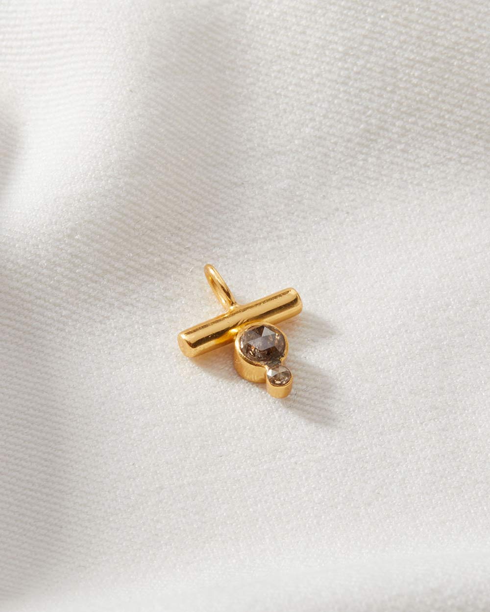 Diamond April Birthstone Charm