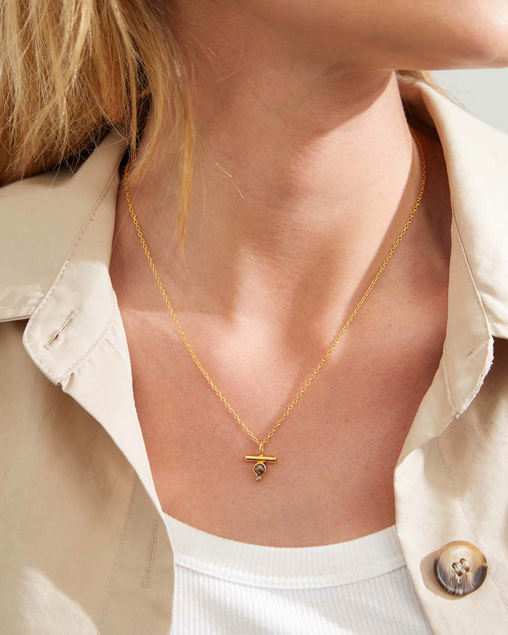 Diamond April Birthstone Charm