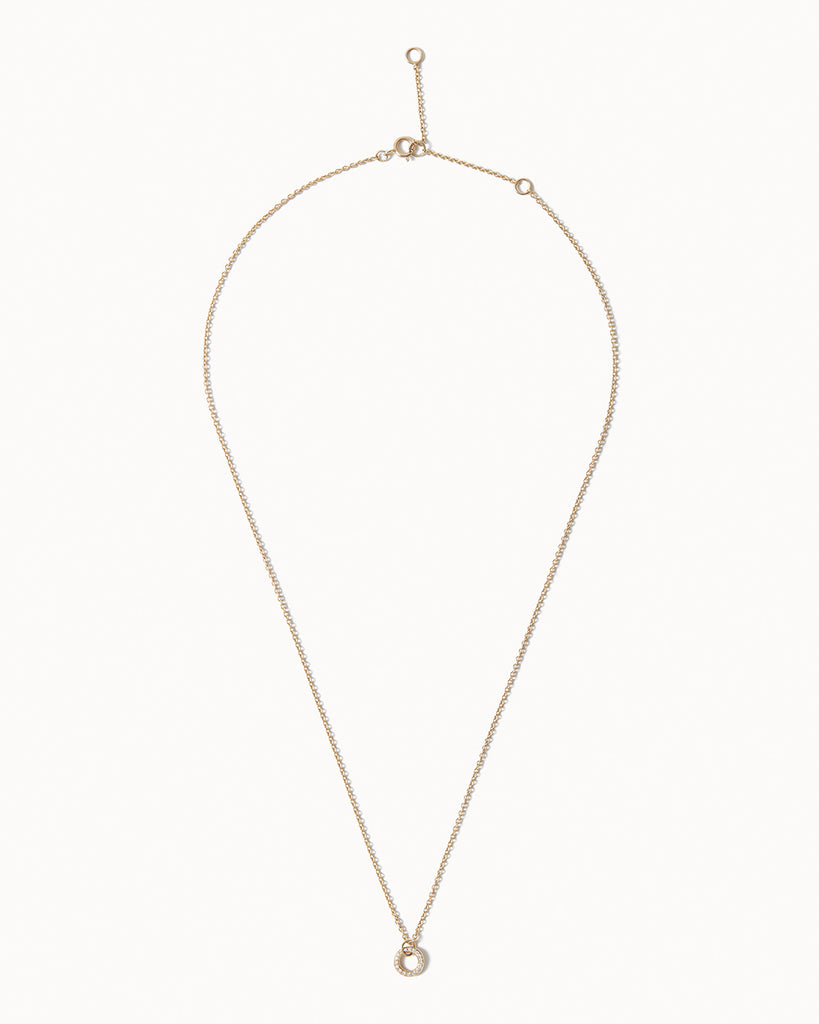 Solid Gold O Necklace | Maya Magal London