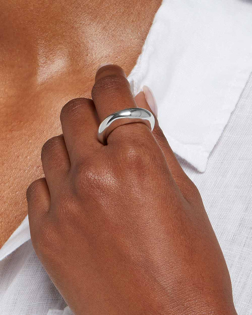 925 Recycled Sterling Silver Lucid Light Ring handmade in London by Maya Magal unisex jewellery brandLight