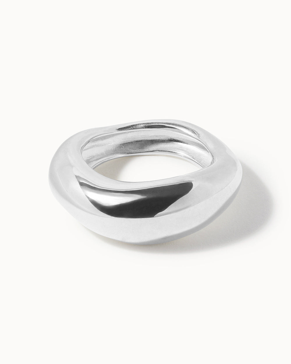 925 Recycled Sterling Silver Lucid Ring handmade in London by Maya Magal sustainable jewellery brand