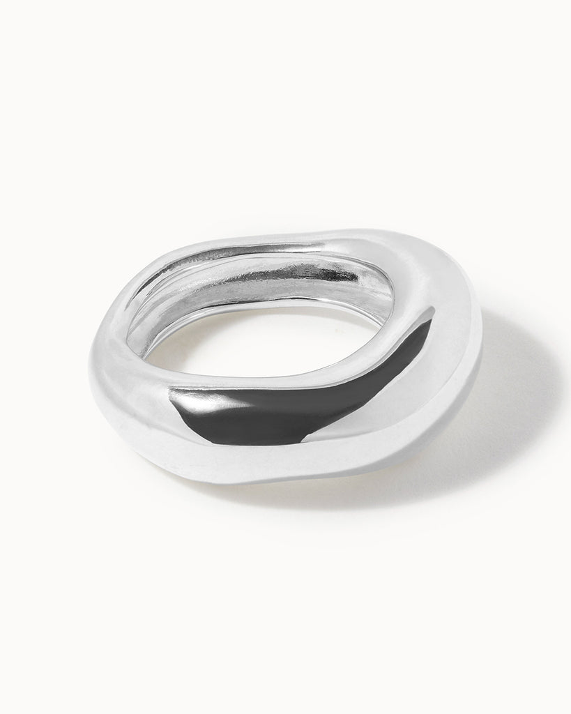 925 Recycled Sterling Silver Lucid Ring handmade in London by Maya Magal luxury jewellery brand