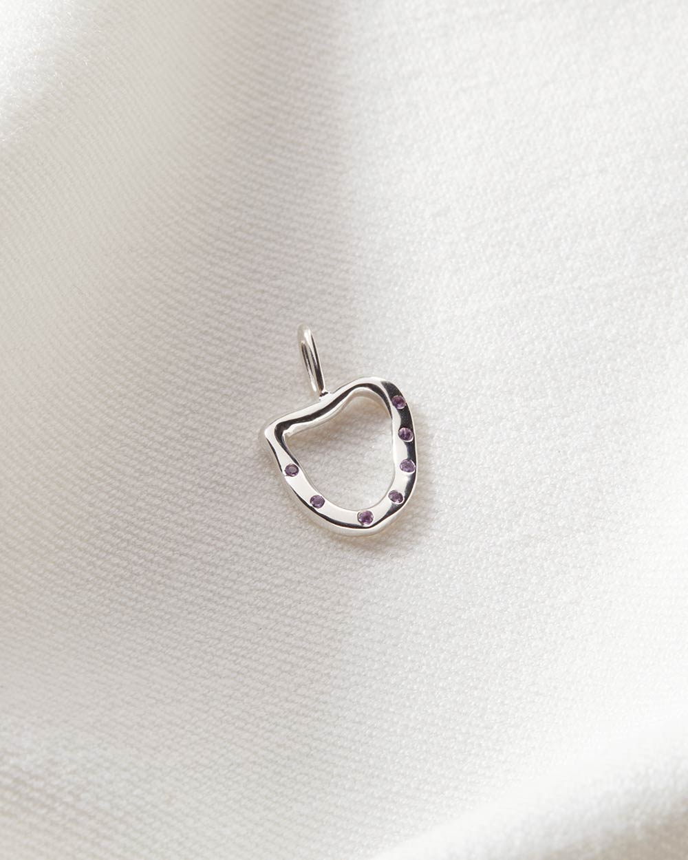 Amethyst February Birthstone Organic Charm