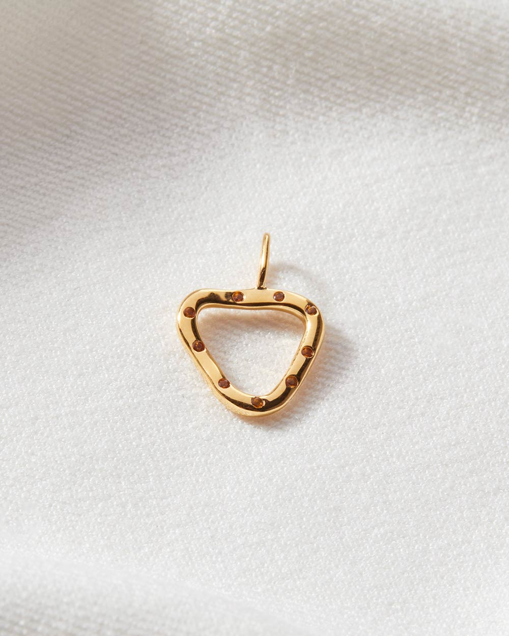 Citrine November Birthstone Organic Charm