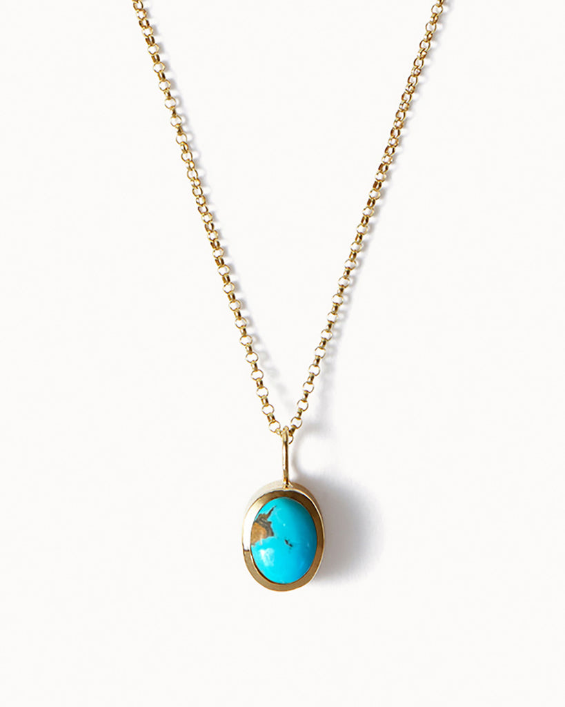 Nevada Turquoise Necklace - Native American Turquoise Jewelry - Dakota Sky  Stone
