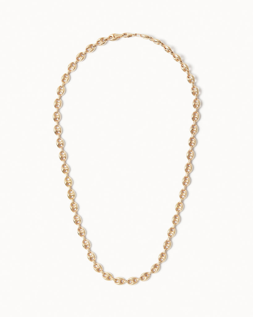 9ct Solid Gold Anchor Chain handmade in London by Maya Magal modern jewellery brand