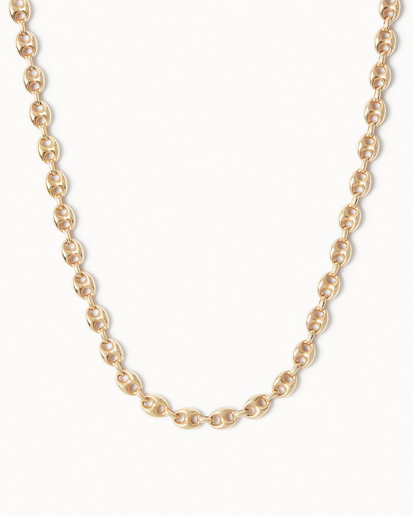 9ct Solid Gold Anchor Chain handmade in London by Maya Magal sustainable jewellery brand