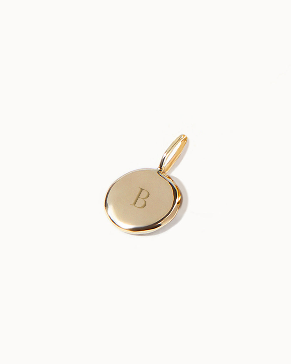 Solid Gold Circle Charm