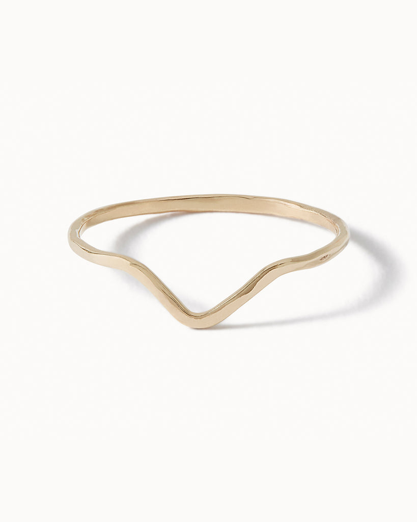 9ct Solid Gold Susannah Ring handmade in London by Maya Magal sustainable jewellery brand