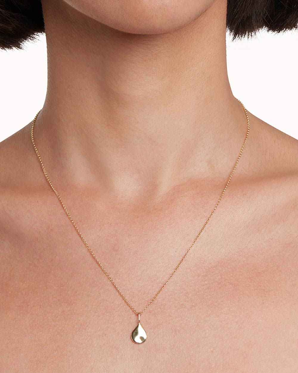 Solid Gold Drop Charm